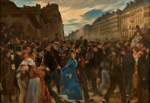 La partida de la Guardia móvil en julio de 1870, ca 1879 de Alfred Dehodencq