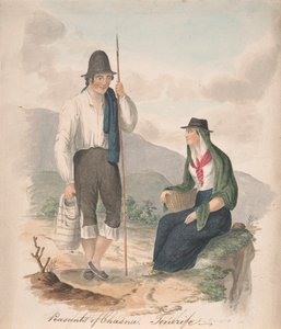 Campesinos de Chasna, Tenerife de Alfred Diston