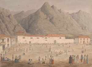 Plaza en el Pueblo de Los Silos, Tenerife de Alfred Diston