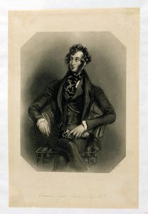 Edward Lytton Bulwer (1803-73), grabado por H. Cook de Alfred Edward Chalon
