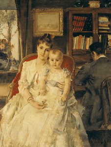 Toda felicidad (escena familiar) c.1880 de Alfred Emile Stevens
