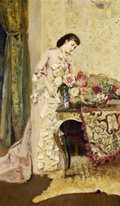 Arreglo Floral de Alfred Emile Stevens