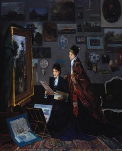 En el estudio de Alfred Emile Stevens