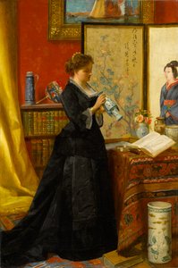 El coleccionista de porcelana de Alfred Emile Stevens