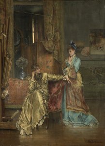 La visita de Alfred Emile Stevens