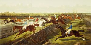 A Steeplechase (óleo sobre lienzo)
