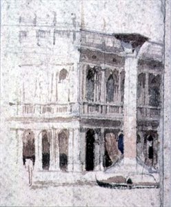 Un Edificio en Venecia, cerca de San Marcos, siglo XIX de Alfred Emile Stevens