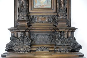 Detalle de la chimenea de Sam Wilson, c.1908-14 de Alfred Gilbert