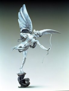 El ángel de la caridad cristiana, una réplica de Eros del Memorial Shaftesbury, 1893