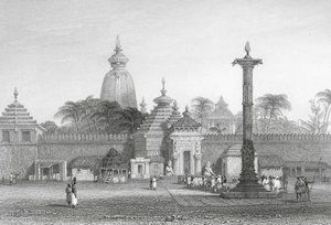 Templo de Juggernaut (grabado) de Alfred Gomersal Vickers