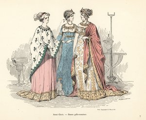 Trajes de mujeres galorromanas de la época anterior al rey Clodoveo I, 5 de Alfred Grevin