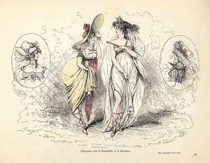 Merveilleuses en la era revolucionaria francesa de Alfred Grevin