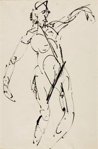 Desnudo de pie