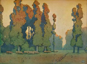 El claro, c1910 de Alfred Hartley