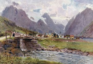 Fjaerland, Sogne Fjord de Alfred Heaton Cooper