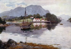 Godosund, Fiordo de Hardanger de Alfred Heaton Cooper