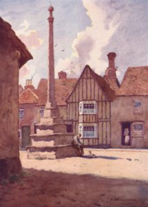 Cruz del Mercado de Lavenham, Suffolk de Alfred Heaton Cooper