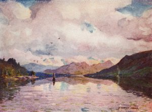 Reflejos, Kylemore Lough de Alfred Heaton Cooper