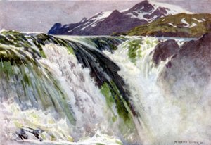 Stora Sjofallet, Grandes Cascadas del Lago, Saltoluokta de Alfred Heaton Cooper