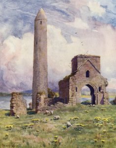 La Torre Redonda y la Abadía, Isla Devenish de Alfred Heaton Cooper