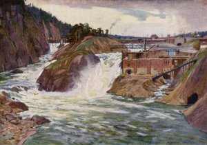 las cataratas de Trollhattan de Alfred Heaton Cooper