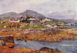 El Pueblo de Roundstone, Condado de Galway de Alfred Heaton Cooper