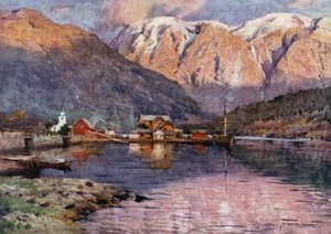 Ulvik, Hardanger Fjord de Alfred Heaton Cooper