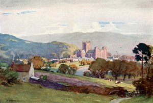 Wells, desde Milton Hill de Alfred Heaton Cooper