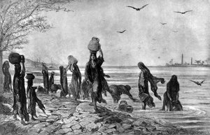 Mujeres fellahs en el borde del Nilo, 1872
