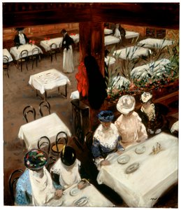 En un Café de Alfred Henry Maurer