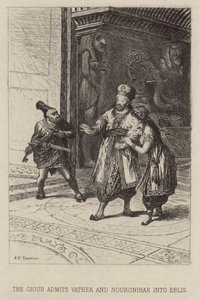 El Giour admite a Vathek y Nouronihar en Eblis de Alfred Holst Tourrier