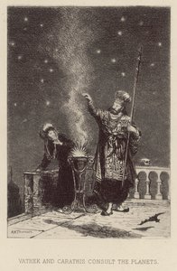 Vathek y Carathis consultan los planetas de Alfred Holst Tourrier