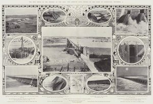 La Nueva Época en la Historia del Nilo, la Presa de Asuán, inaugurada por el Duque de Connaught, 10 de diciembre