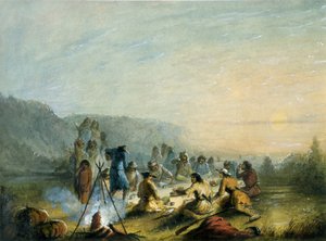 Desayuno al amanecer de Alfred Jacob Miller