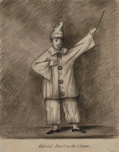 Gabriel Ravel como payaso de Alfred Jacob Miller