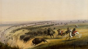 Caza de búfalos de Alfred Jacob Miller