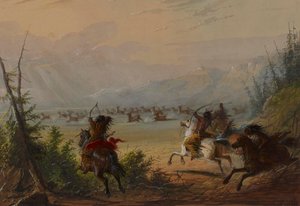 Caza de alces de Alfred Jacob Miller