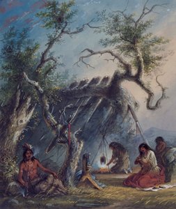 Cabaña india de Alfred Jacob Miller