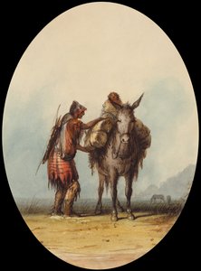 Root Diggers, c.1837 (acuarela y gouache sobre papel)