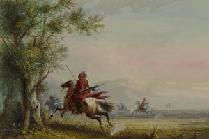 Reconocimiento de los sioux de Alfred Jacob Miller