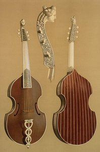 Viola da Gamba, o violón, por Joachim Tielke, Hamburgo, 1701, de 