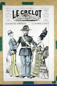 Portada de "Le Grelot", número 167, Satírico en Colores