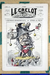 Portada de "Le Grelot", número 45, Satírico en Colores