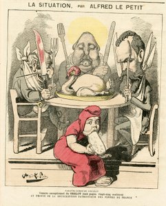 Portada de "Le Grelot", número 47, satírico en colores de Alfred Le Petit