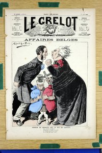 Portada de "Le Grelot", número 697, Satírico en Colores de Alfred Le Petit