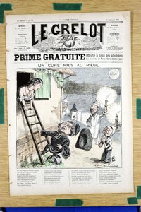Portada de "Le Grelot", número 718, Satírico en Colores de Alfred Le Petit