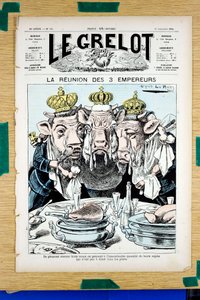 Portada de "Le Grelot", Satírico en Colores de Alfred Le Petit