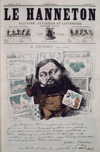 Gustave Courbet, ilustración de portada de la revista 