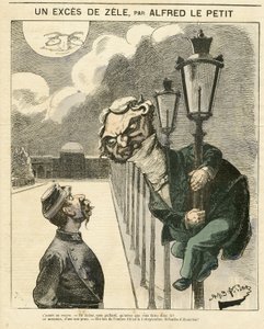 Ilustración de Alfred Le Petity (1841-1909) para la portada de Le Grelot de Alfred Le Petit