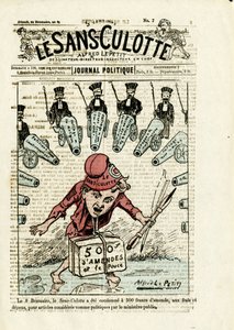 Ilustración para la portada de Le Sans-culotte, No. 7 de Alfred Le Petit